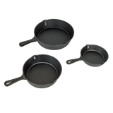 3-Piece Cast Iron Pan Set