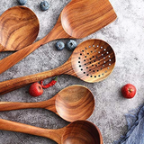 Handmade Wooden Kitchen Utensils 7-Piece Set